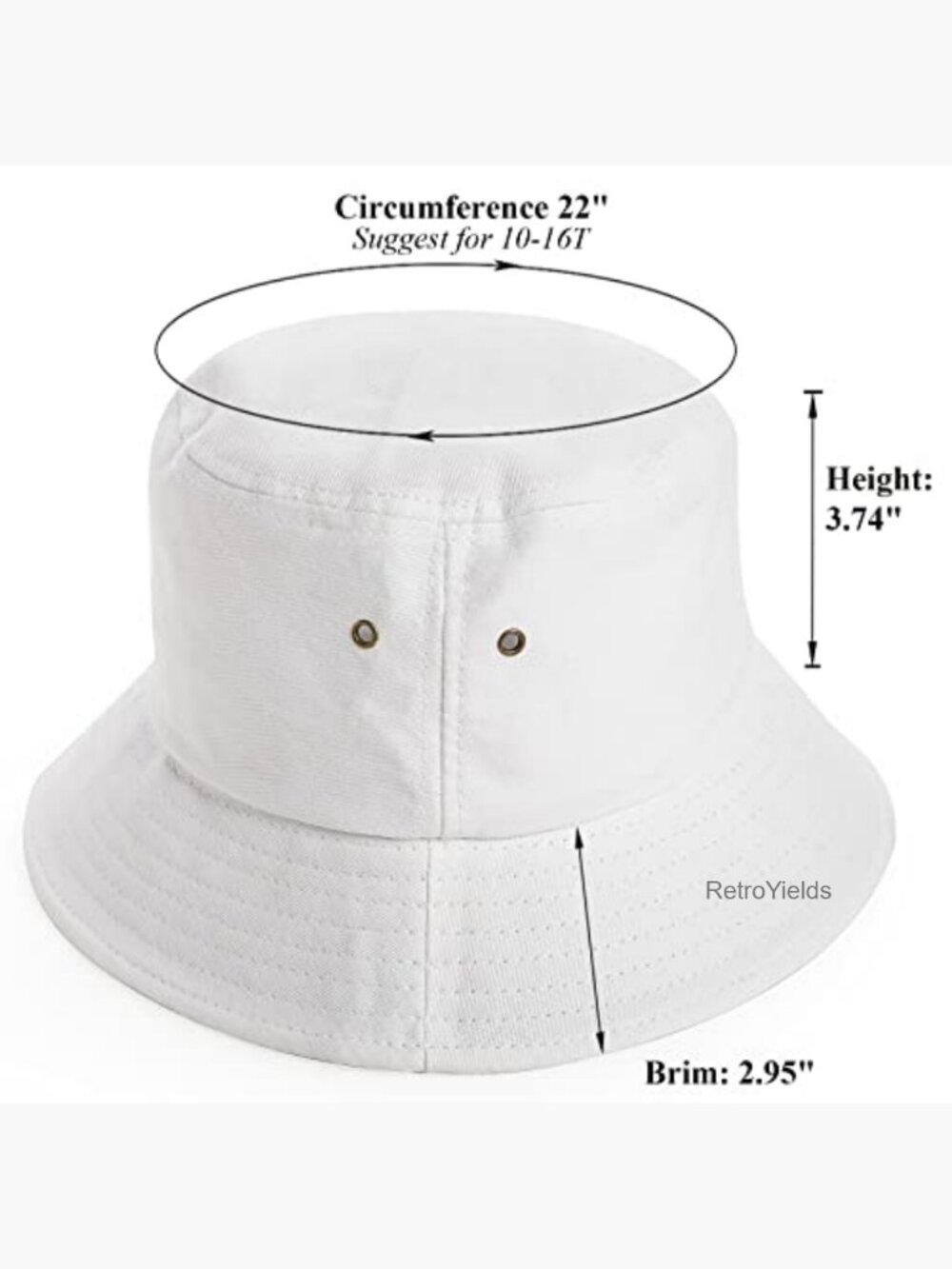 Youth Bucket Hat Big Boys Girls 10-16yrs Summer Cotton Fisherman Cap - Picture 2 of 7